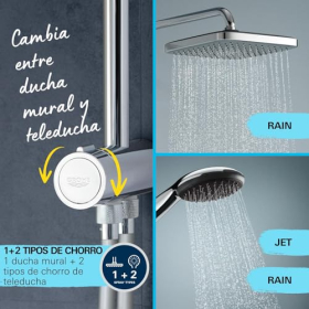GROHE Vitalio Start 250 Duschsystem, Wandmontage, Chrom