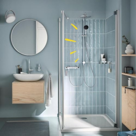 GROHE Vitalio Start 250 Duschsystem, Wandmontage, Chrom