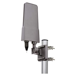 Antena exterior EMOS J0658 T/DVB-T2 con amplificador - Antena de TV VHF/UHF/DAB con un alcance de hasta 80 km