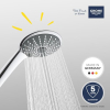 Ducha de mano con 3 tipos de chorro, antical, 11 cm, GROHE Vitalio Joy 110, 9,5 l/min, cromada