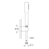 GROHE Vitalio Mono shower rail set for a comfortable shower experience