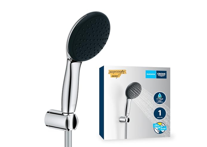 Water-saving shower set Grohe Vitalio 110 (27944001) with wall bracket, chrome, 8 l/min Water-saving shower set Grohe Vitalio 110 (27944001) with wall bracket, chrome, 8 l/min