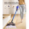 Fieety 550W/45000Pa Akku Staubsauger, 60 Min Staubsaugen Kabellos, Super Leise, 6in1 Aroma Akkustaubsauger mit Ladestation, Tierhaardüse, 99,9% Filterleistung für