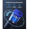 Fieety 550W/45000Pa Akku Staubsauger, 60 Min Staubsaugen Kabellos, Super Leise, 6in1 Aroma Akkustaubsauger mit Ladestation, Tierhaardüse, 99,9% Filterleistung für
