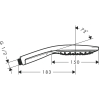 hansgrohe Raindance Select S Ducha Mano EcoSmart, 3 Chorro, Ø 150 mm, Cromo