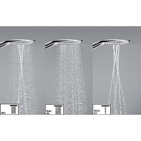 Душевая головка Hansgrohe с типами струи и функцией экономии воды