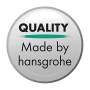 Hansgrohe shower head with jet types and water saving function