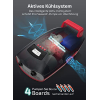 Swonder SUP-Pumpe, Seawolf 20 PSI Hochdruck-Luftpumpe, 30 % schnellerer Inflator mit intelligenter Zweistufen- und automatischer Abschaltung, für SUP-Kajaks, Zelte, Schleppschlauch (Schwarz/Rot)