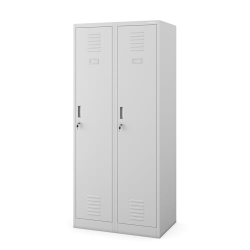 Jan Nowak double metal locker with 2 hinged doors, 180 x 80 x 50 cm