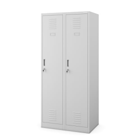 Jan Nowak double metal locker with 2 hinged doors, 180 x 80 x 50 cm