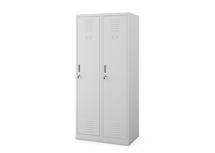 Jan Nowak double metal locker with 2 hinged doors, 180 x 80 x 50 cm Jan Nowak double metal locker with 2 hinged doors, 180 x 80 x 50 cm