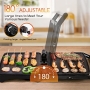 Aigostar Calore - Grill, Sandwichera y Panini Eléctrica, Recubrimiento Antiadherente, Controlador de Temperatura, Apertura 180°, Placa Superior Flotante, 1800W, Sin BPA