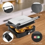 Aigostar Calore - Electric grill, sandwich maker and panini machine, non-stick coating, temperature control, 180° opening, floating top plate, 1800 W, BPA-free