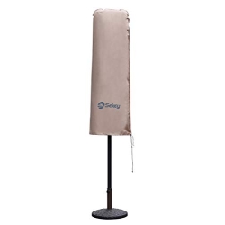 Sekey Doppel-Sonnenschirmhülle aus Polyester, Braun 160×40/60 cm
