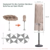 Sekey double parasol cover made of polyester, brown 160×40/60 cm