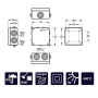 Caja de distribución para cableado FAMATEL