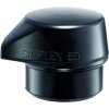 Mazo de goma Simplex Softhammer 3022, hierro fundido, mango de madera, 80 mm