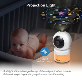 VTech BM5463 Baby Monitor – Indoor, Light Show & Projection Night Light SE