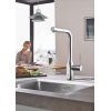 Mezclador monomando de fregadero GROHE Essence, 1/2, ducha de mano extraíble