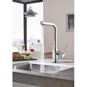 Одноважільний змішувач для раковини GROHE Essence, 1/2, висувний ручний душ