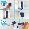 Grifo de cocina GROHE Start 304702430, giratorio 150°, ahorro de agua, negro