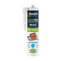 Adhesivo de montaje Botik Purefix - universal, resistente al agua y a los rayos UV, 460 g, blanco