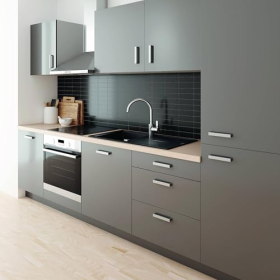 Grifo de cocina Grohe Eurosmart C, baja presión, cromado, 354 mm