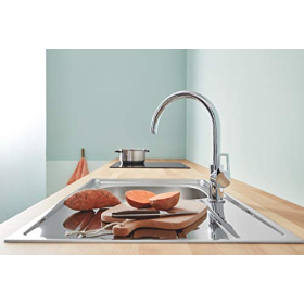 Кухонный смеситель Grohe BauLoop – однорычажный смеситель 1/2", хромированный