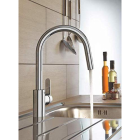 GROHE, Küchenarmatur (hoher Auslauf, C-Form, geringer Wasserverbrauch)