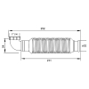 Senzo Ultra-Flat Siphon for Furniture and Sinks 25.24 cm