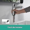 Focus washbasin tap hansgrohe with drain fitting and EcoSmart, chrome