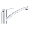 GROHE Start, grifo de cocina (caño bajo, menor consumo de agua, sistema de montaje rápido), cromado, 31685000
