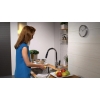 Hansgrohe Focus M41 - Grifo de cocina extraíble, 2 chorros, negro mate