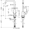 Grifo de cocina hansgrohe Focus M41, mezclador monomando, caño giratorio