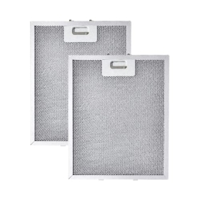 Amazinpure 2 filtros de malla metálica de 318 x 258 mm compatibles con filtro Baumatic Zanussi Lamona filtro de grasa filtro metálico para dispositivo campana extractora campana extractora Esse