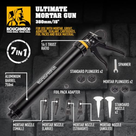 Pistola pulverizadora multifuncional Roughneck ROU32150 para mortero y trabajos en obra