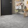 ARTENS - PVC Flooring Shy Industry - Self-adhesive Tiles - Concrete Effect - Light Grey - Medium - 60.96 cm x 30.48 cm x 1.5 mm - Thickness 1.5 mm - 2.23 m² / 12 Tiles