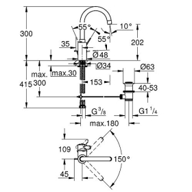 Grohe Eurosmart Cosmopolitan Armatur