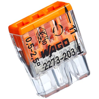 Kopp Клеммная коробка Wago COMPACT, 3-проводная, 0,5-2,5 мм², набор из 72 шт.