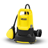 Kärcher SP 9,000 Flat submersible flat suction pump, flow rate: 9,000 l/h, depth: max. 7 m, for dirty water with particle size up to 5 mm