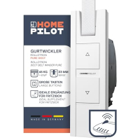 HOMEPILOT - RolloTron Pure DECT | Электропривод для рольставней. Аксессуар для умного дома: подходит для модернизации! Грузоподъёмность: 45 кг