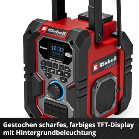 Einhell TE-CR Construction Site Radio – DAB+, Bluetooth, IP65, Solo