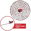 Акумуляторний тример для живої огорожі Einhell GC-CH 1855/1 Li Kit Power X-Change (18 В, довжина різання 55 см, відстань між зубцями 18 мм, поворотна ручка, контейнер для обрізків, включаючи акумулятор 2,5 Аг та зарядний пристрій)