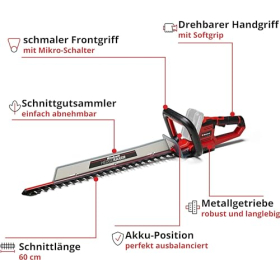 Einhell Power X-Change cordless shrub trimmer