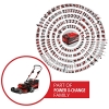 Einhell cordless lawn mower GE-CM 36/47 S HW Li Kit Power
