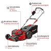 Einhell GP-CM Li BL Kit cordless lawnmower with wheel drive, grass catcher and charger