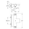 GROHE Grohtherm 2000 New Thermostatic Bathroom/Shower Mixer 1/2" Chrome