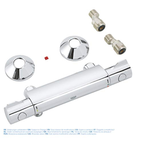 Grohe Grohtherm 800 Shower Thermostat, Precise Temperature Control, Chrome