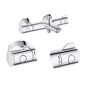 Термостатический смеситель для ванной и душа Grohe Grohtherm 800, настенный монтаж 