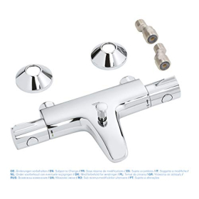 Grohe Grohtherm 800 Thermostat-Bad- & Duscharmatur, Wandmontage